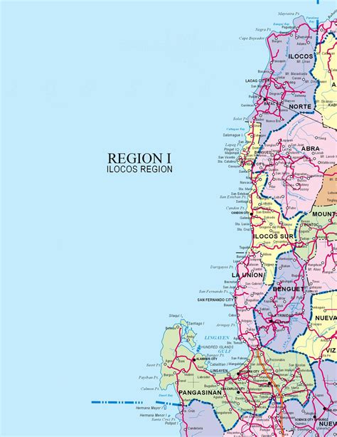 map of region 1|Region 1 Region Map: Ilocos Norte — Pangasinan .